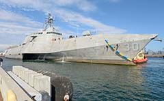 USS Canberra commissioning in Sydney Harbour